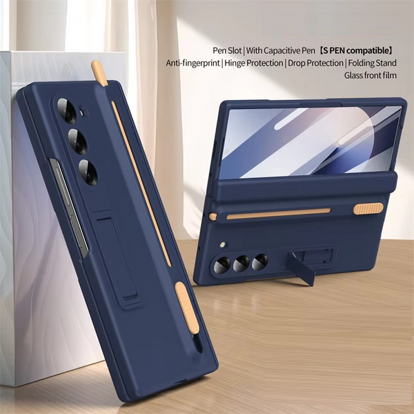 Multi-Functional Hinge Armor Case with S Pen Slot & Kickstand for Galaxy Z Fold6