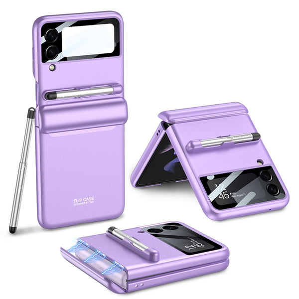 https://www.caseanytime.com/cdn/shop/products/Purple-CaseWith-S-Pen-Magnetic-Hinge-Cover-For-Samsung-Galaxy-Z-Flip-3-5G-Case-Built-in.jpg?v=1674621540&width=600