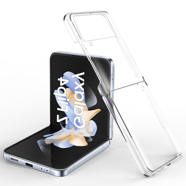 Crystal Clear Glass Case for Galaxy Z Flip4